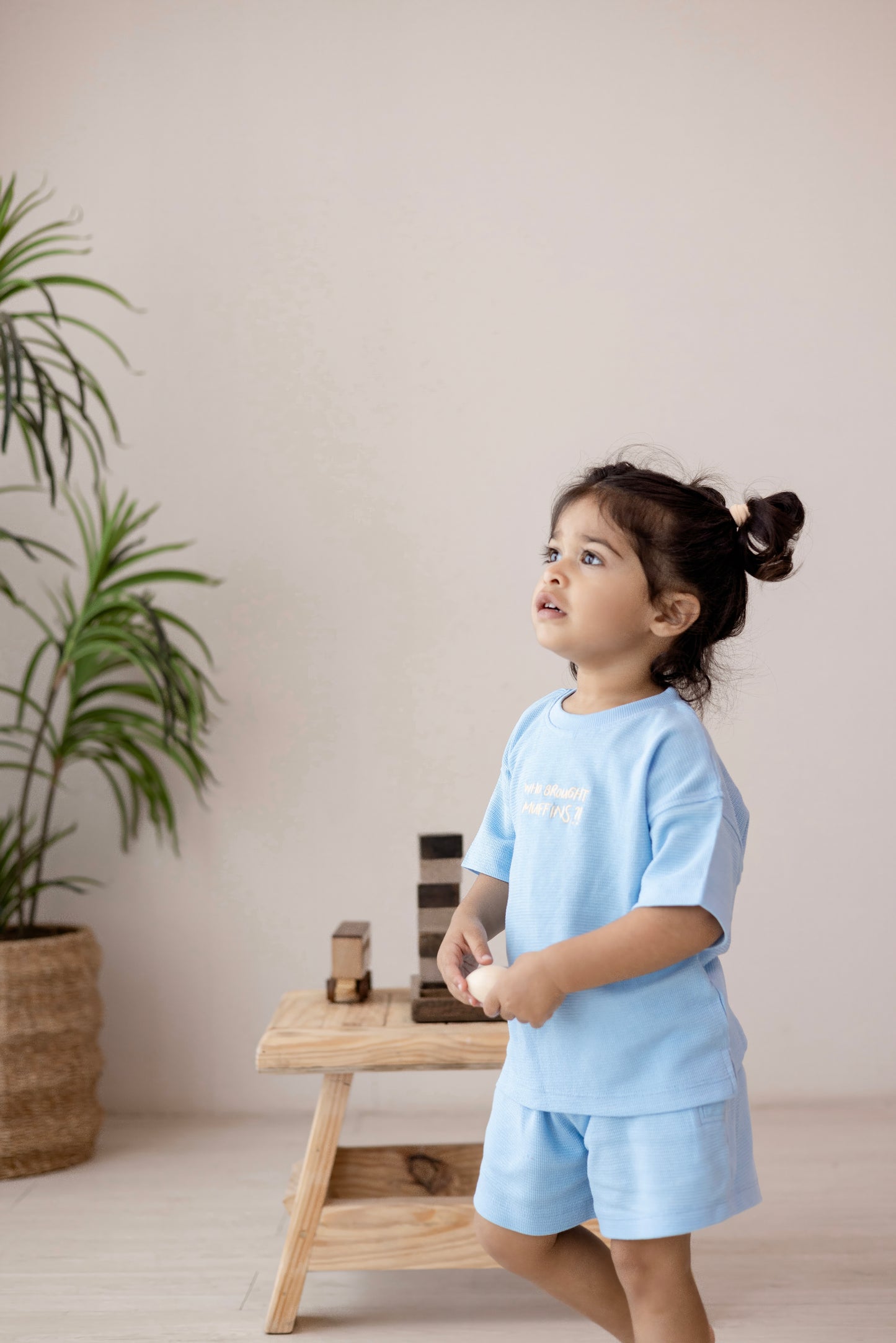 Muffins Tee & Shorts Set - Blue