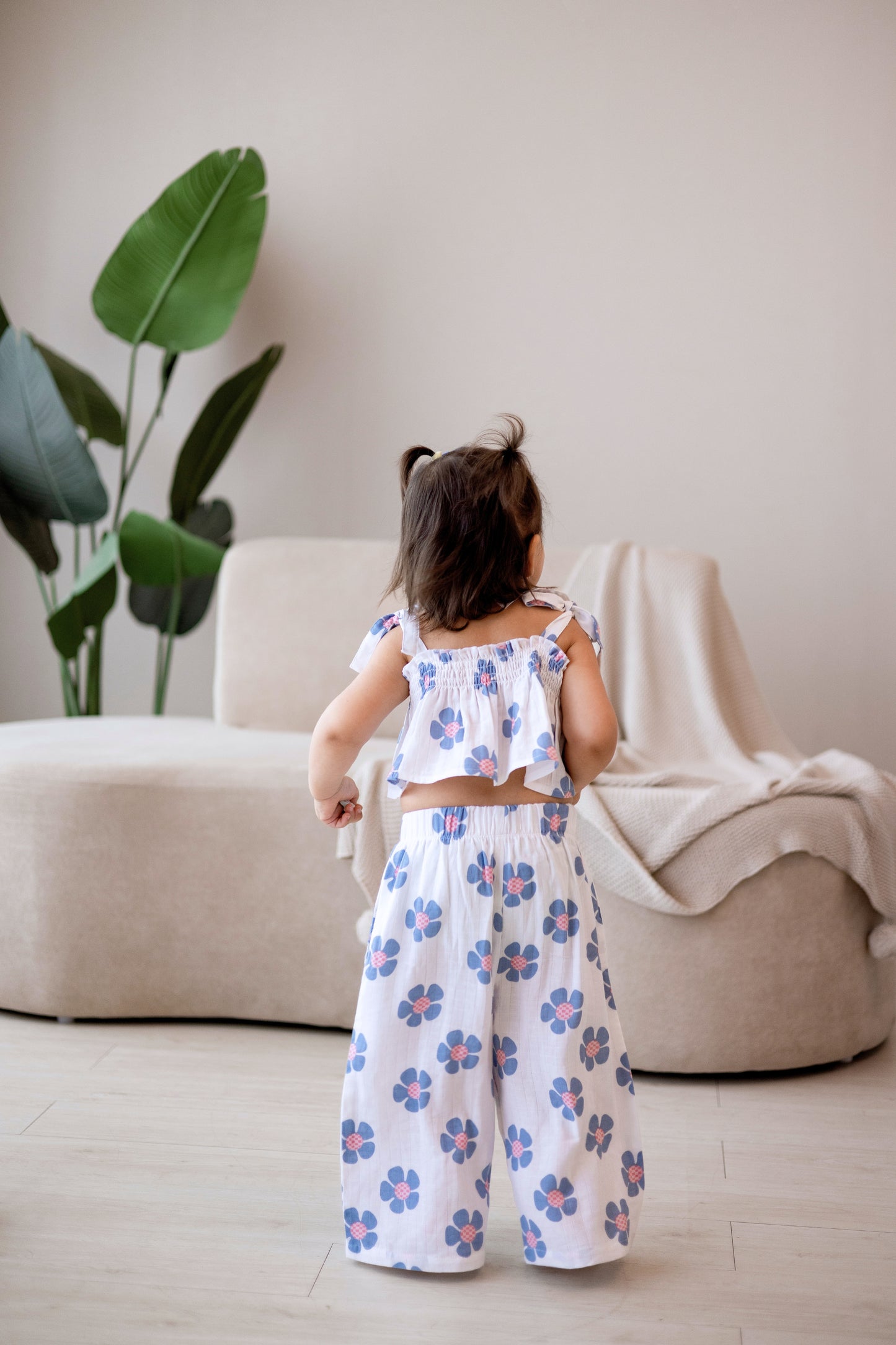 Strappy Crop Top - Berry Blossom