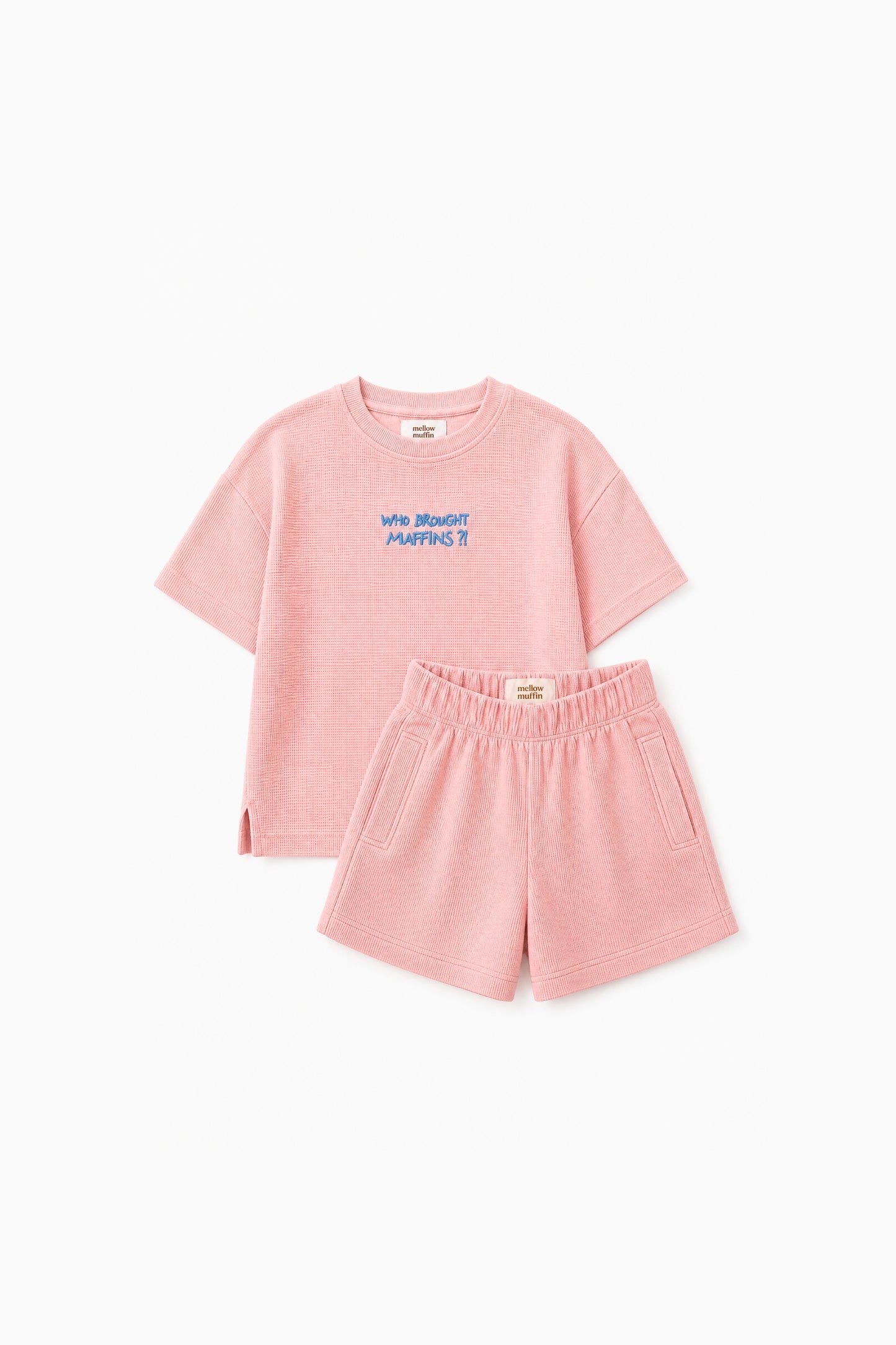 Muffins Tee & Shorts Set - Pink