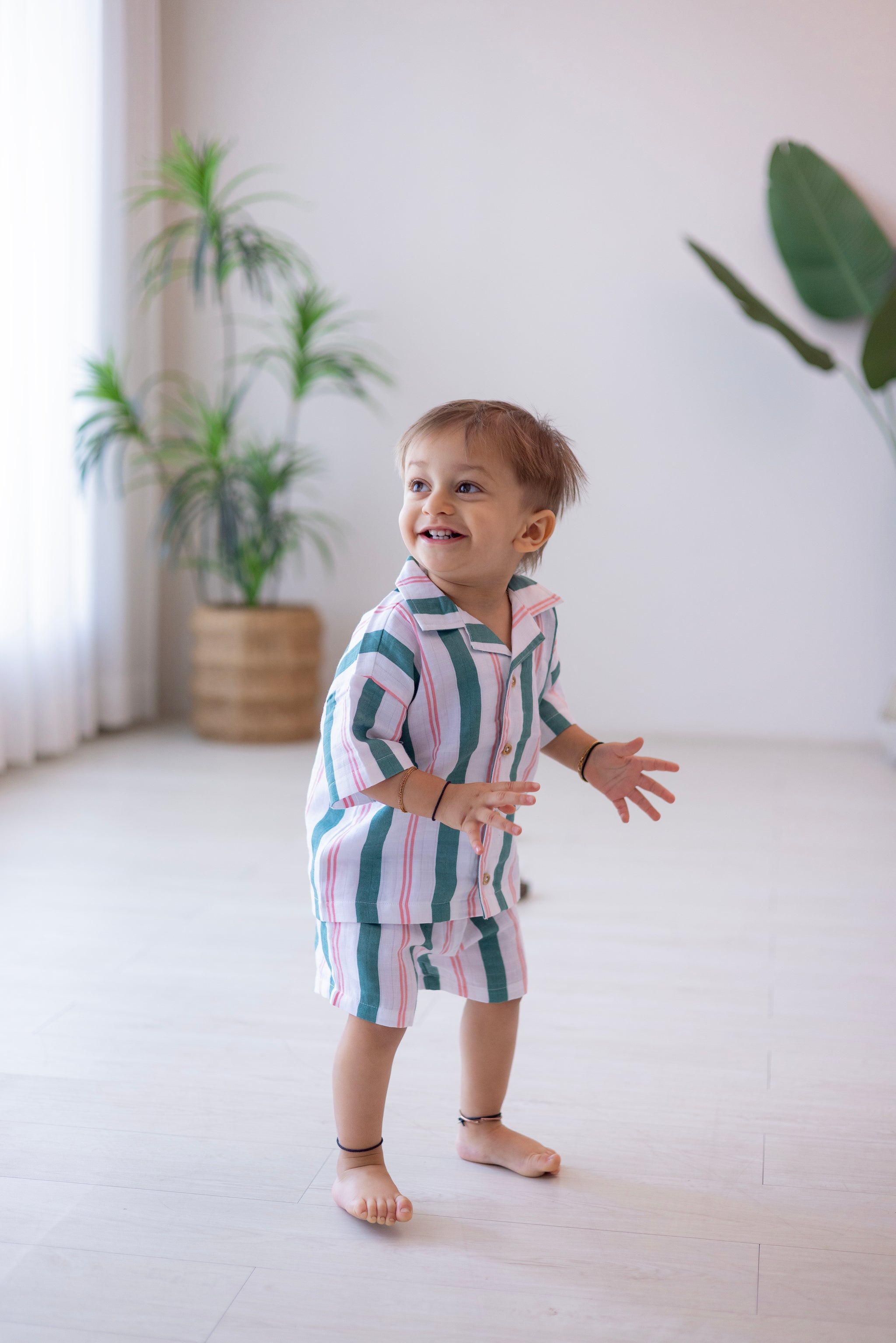 Breezy Shorts - Matcha Sakura