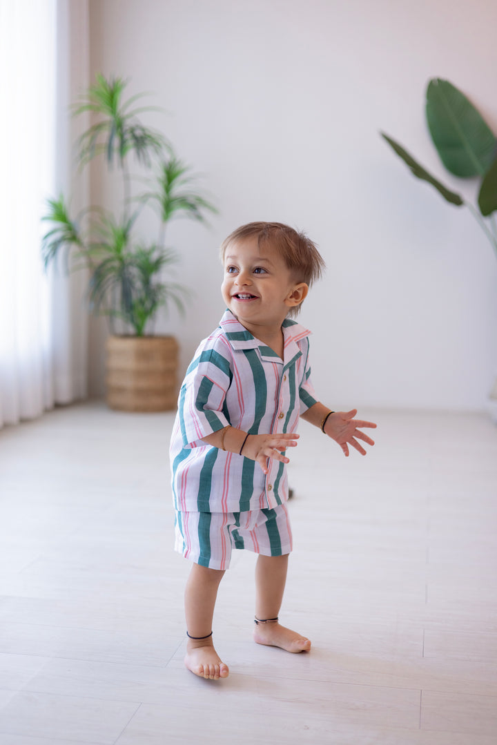 Breezy Shorts - Matcha Sakura