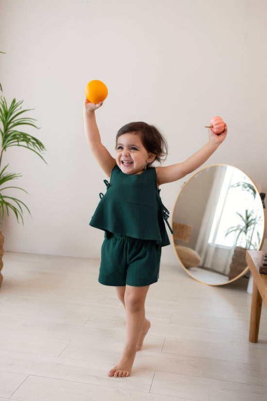 Bloom Top & Shorts Set - Green