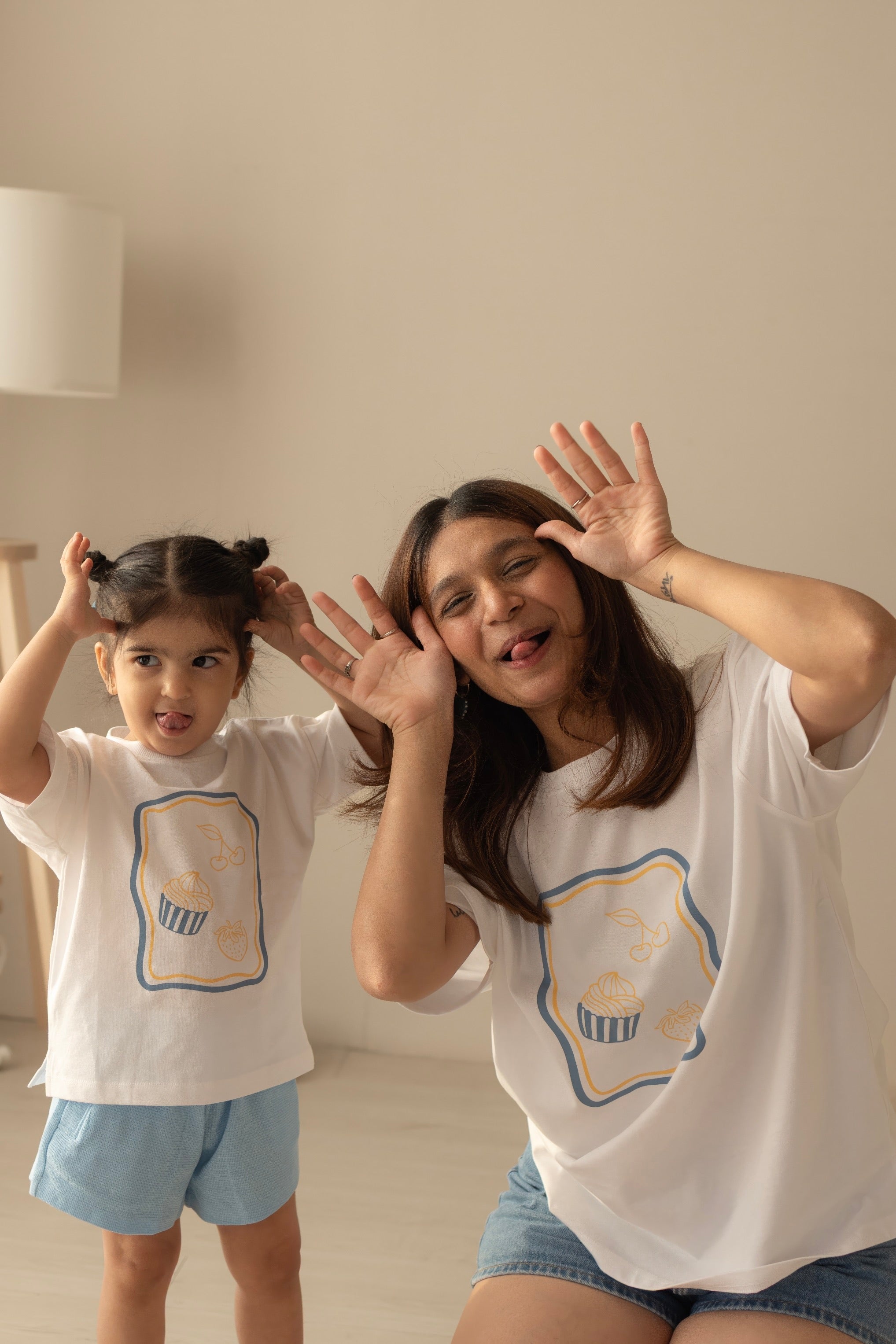The Playful Mama Tee - Blue Edit
