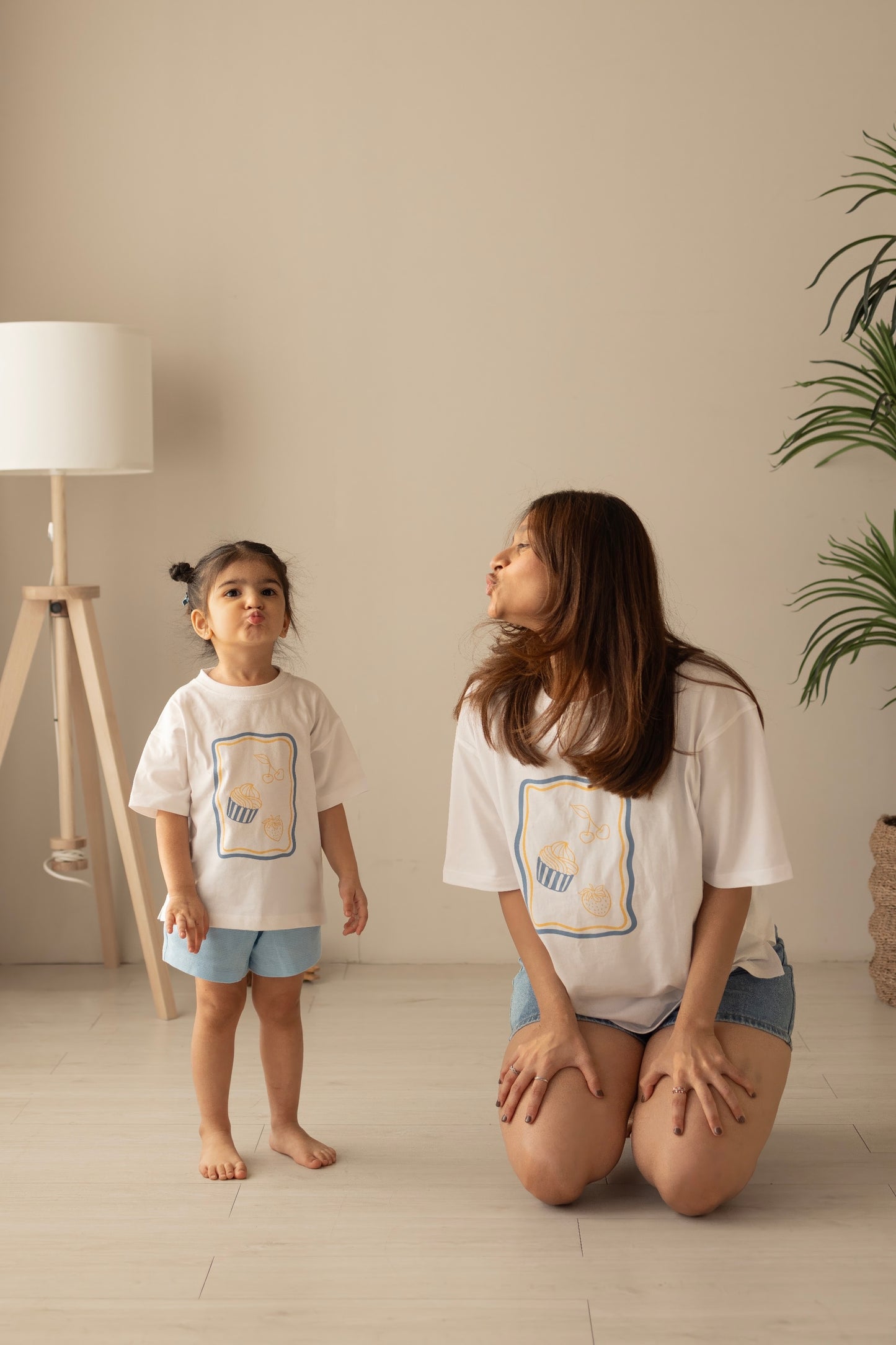 The Playful Mama Tee - Blue Edit