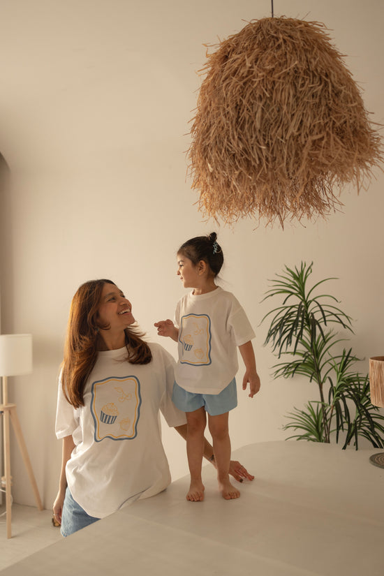 The Playful Mama Tee - Blue Edit