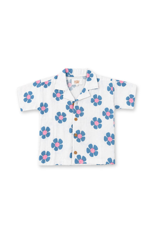 Sunny Shirt & Breezy Shorts Set - Berry Blossom