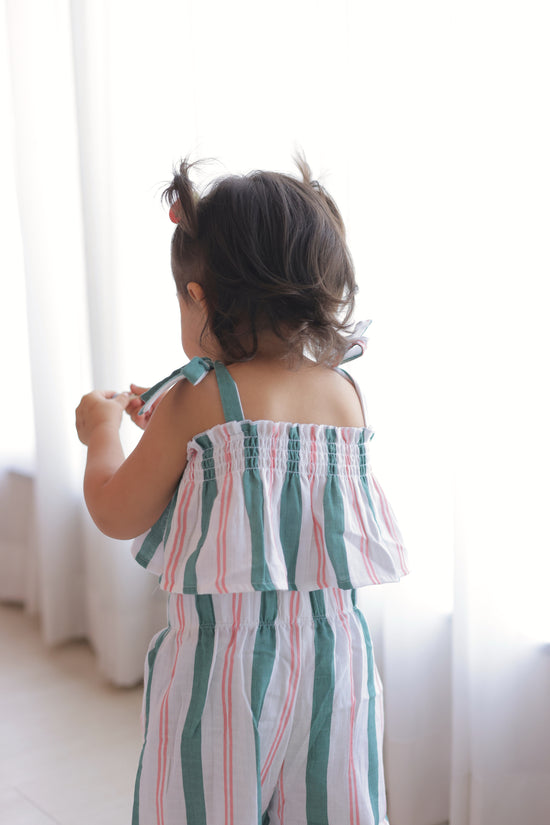 Strappy Crop Top - Matcha Sakura