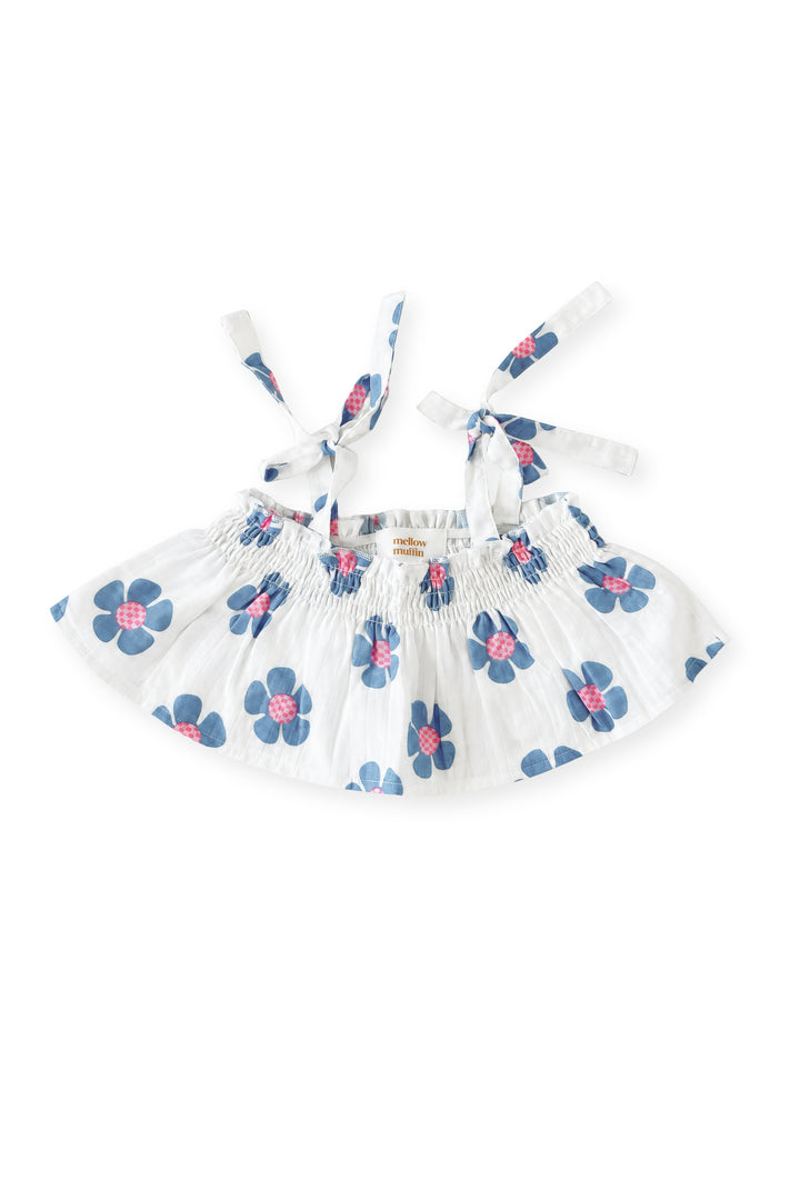 Strappy Crop Top - Berry Blossom
