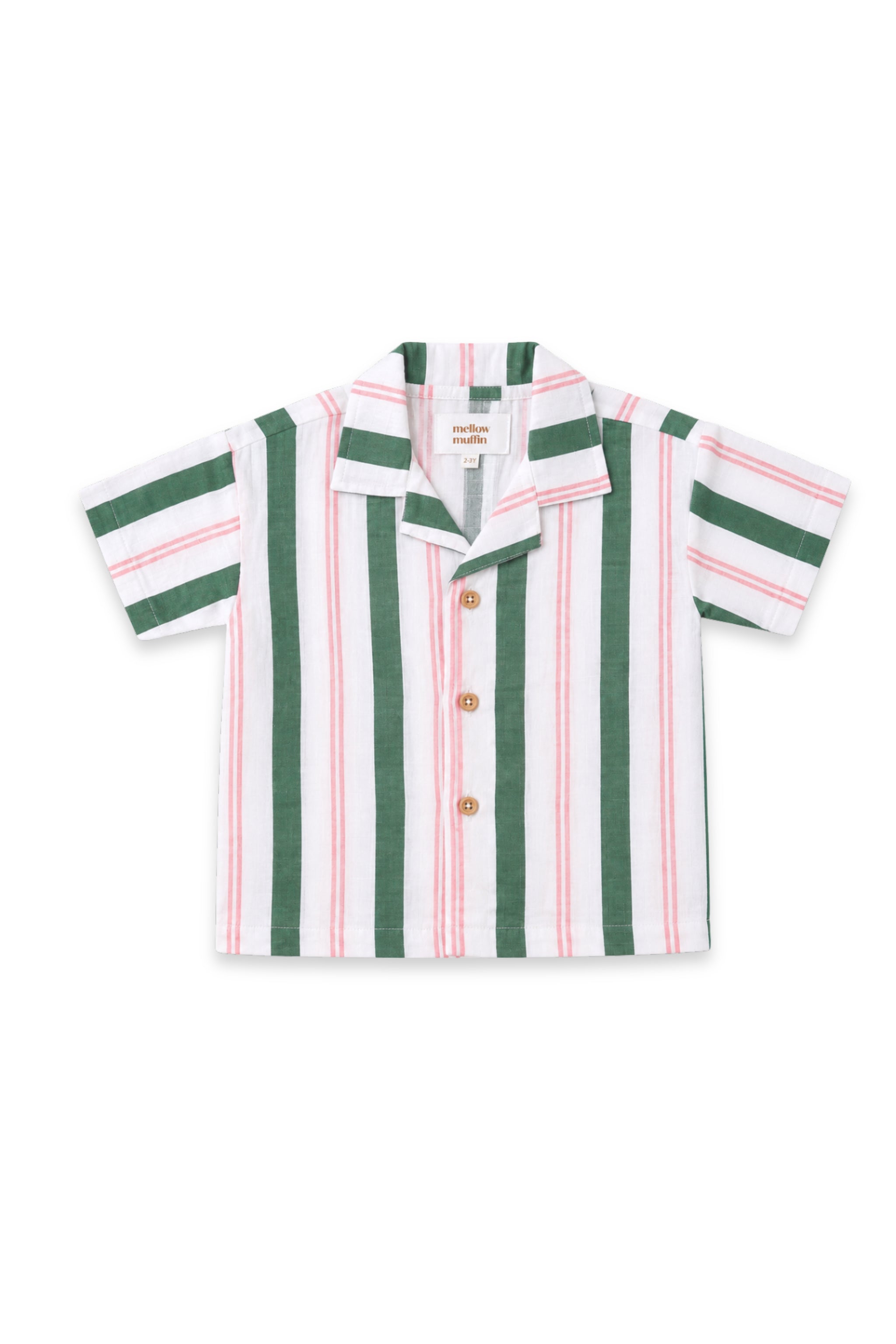 Sunny Shirt & Breezy Shorts Set - Matcha Sakura