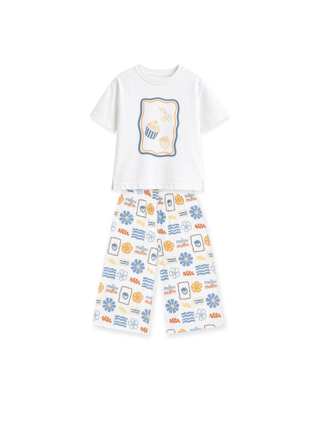 Playful Tee & Pants Set - Blue