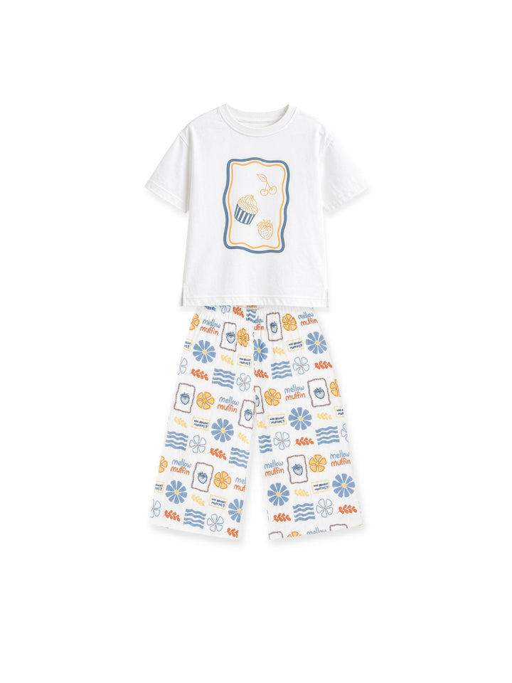 Playful Tee & Pants Set - Blue