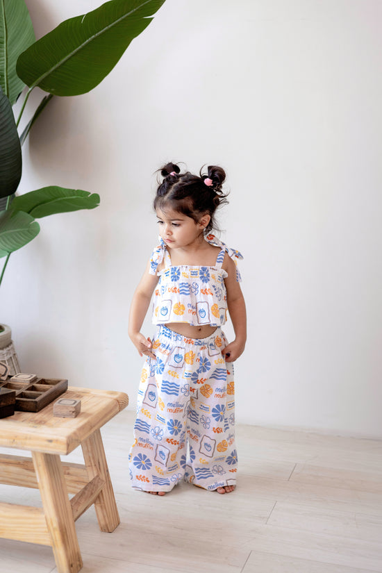 Crop Top & Pants Set - Buttercup