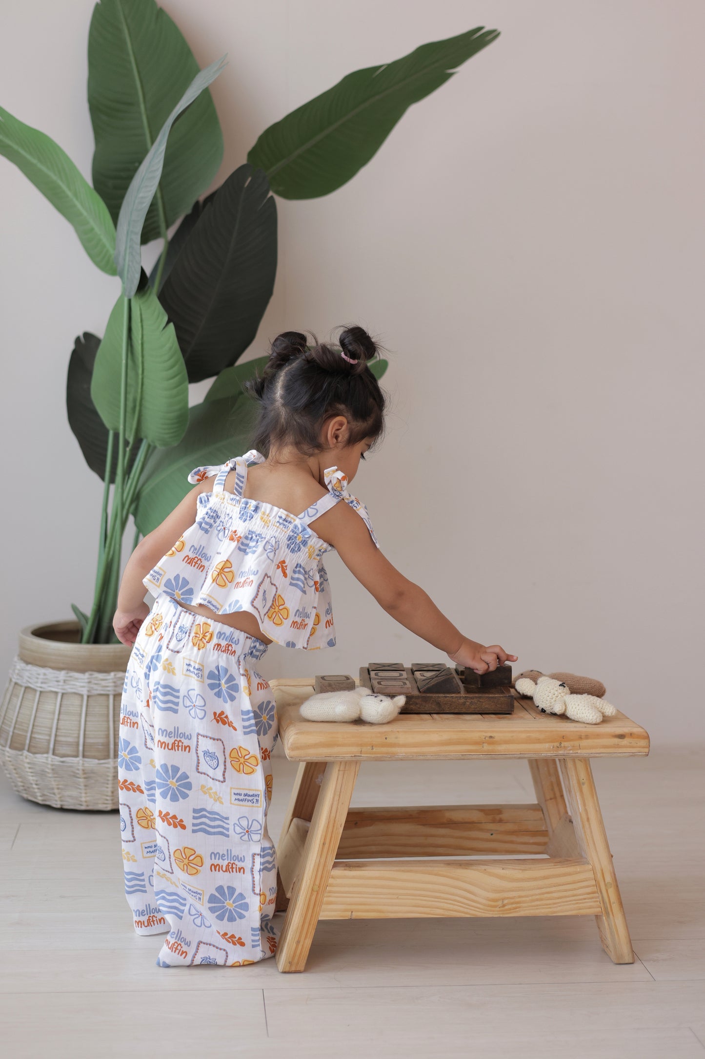 Crop Top & Pants Set - Buttercup