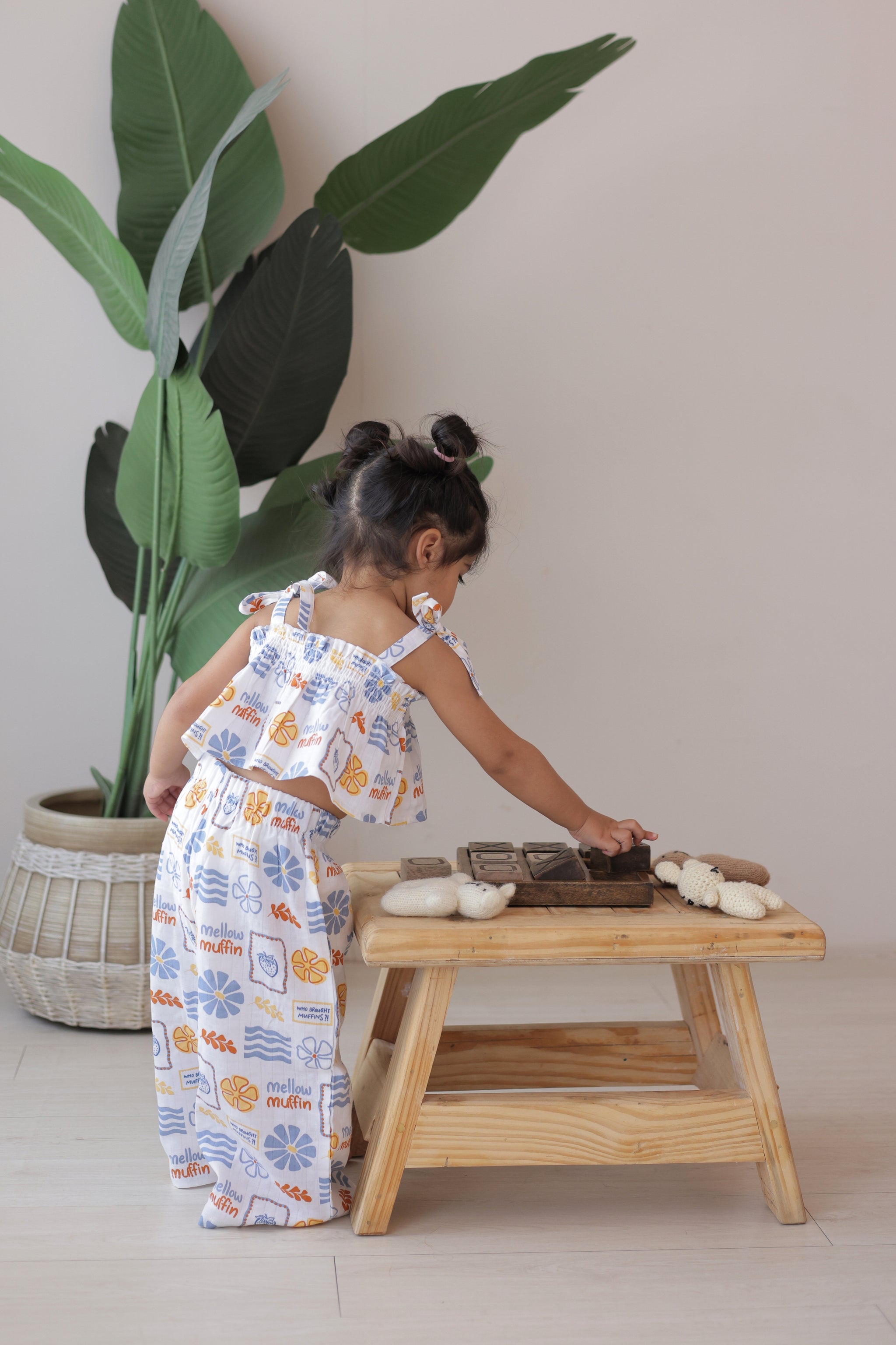 Crop Top & Pants Set - Buttercup