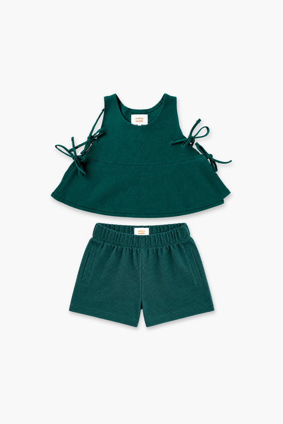 Bloom Top & Shorts Set - Green