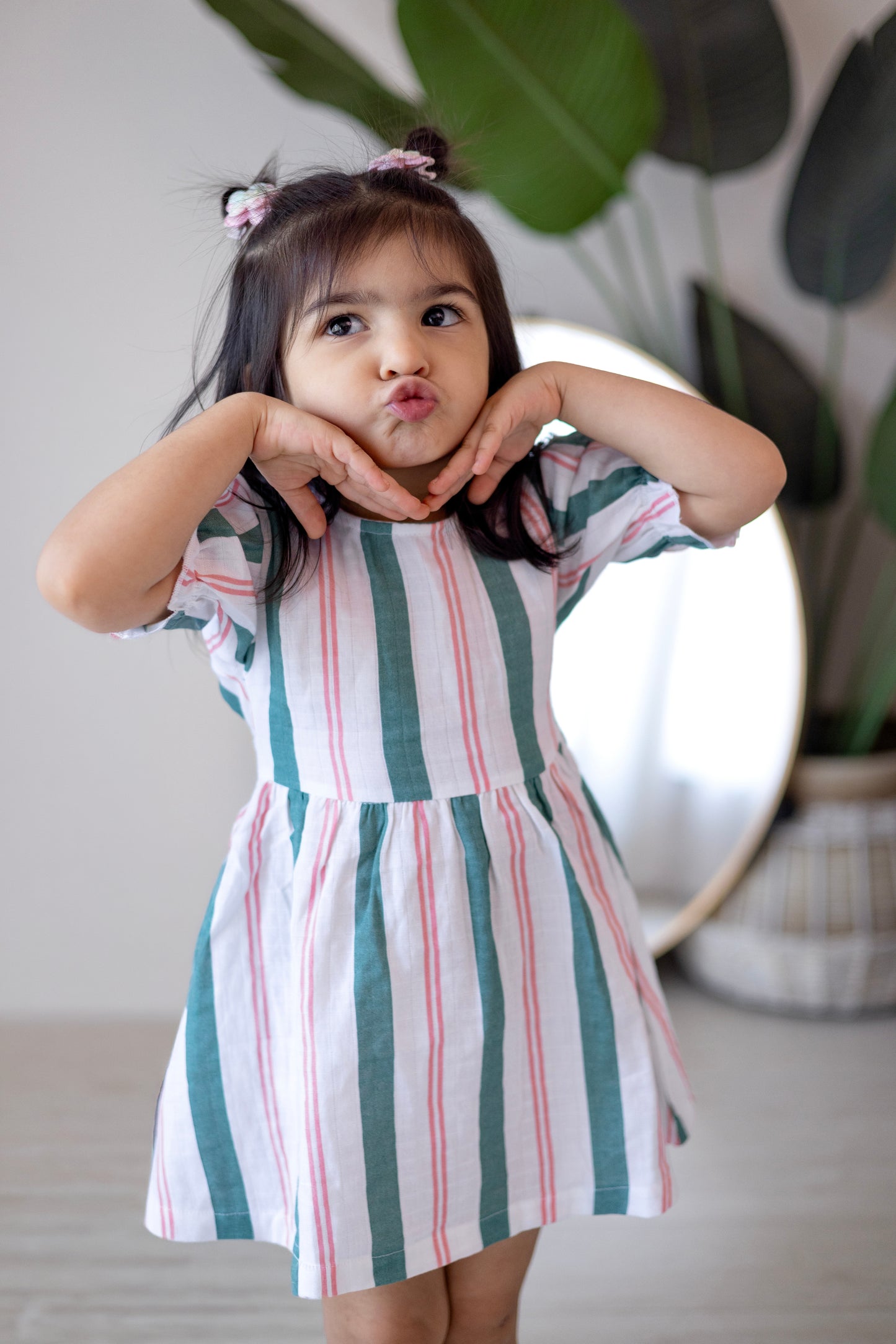 Fiora Dress - Matcha Sakura
