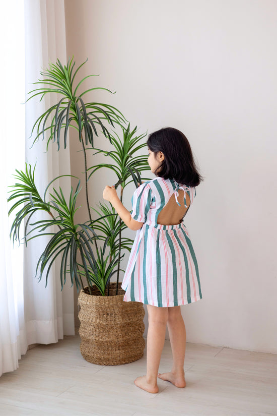 Fiora Dress - Matcha Sakura