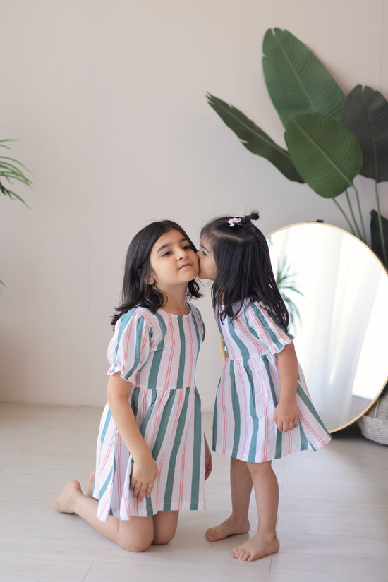 Fiora Dress - Matcha Sakura