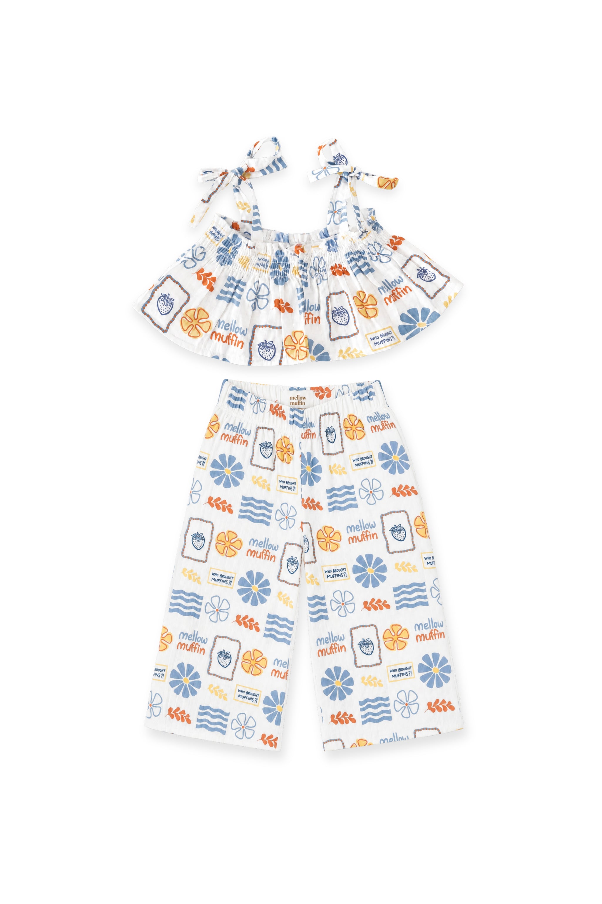 Crop Top & Pants Set - Buttercup