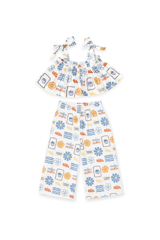 Crop Top & Pants Set - Buttercup