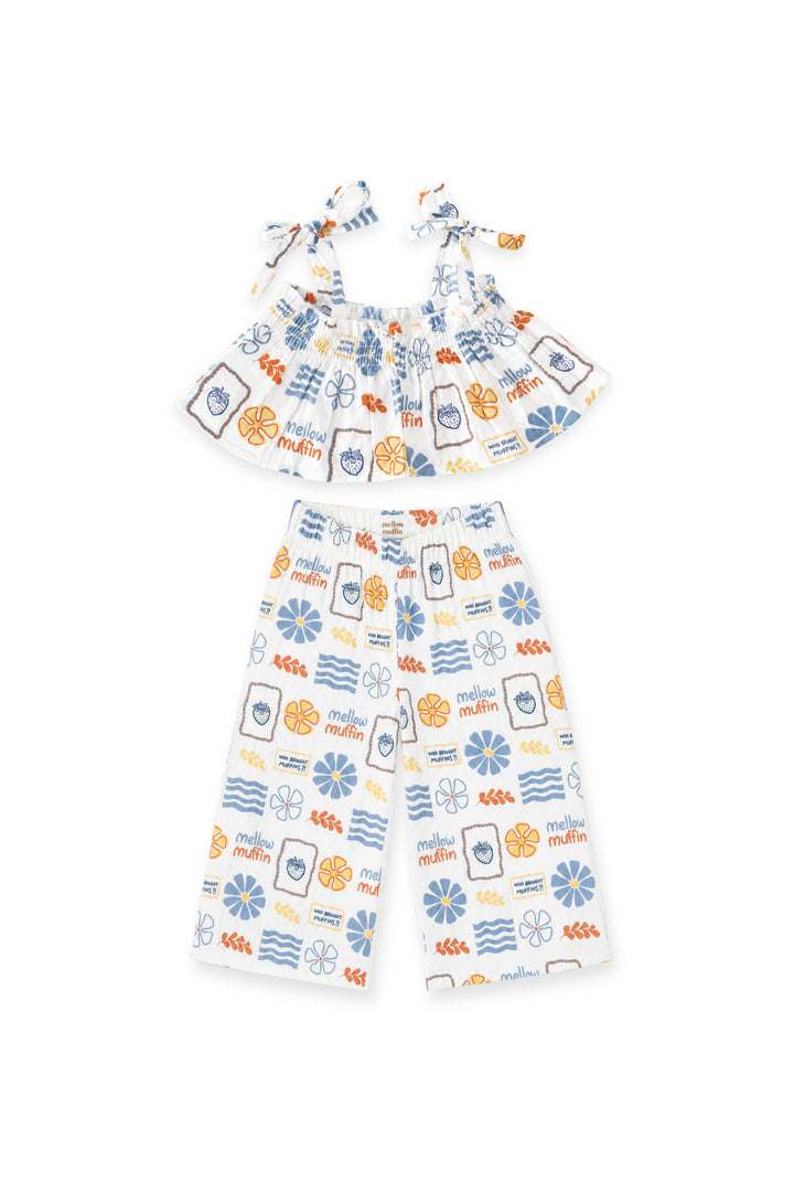 Crop Top & Pants Set - Buttercup