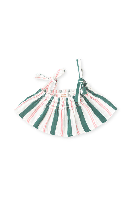 Strappy Crop Top - Matcha Sakura